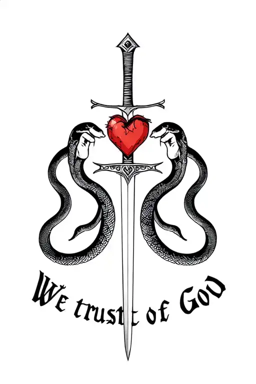 Hands And Snakes Of Karma Karma's Heart And The Sword Of The Lion Text We Trust God In English