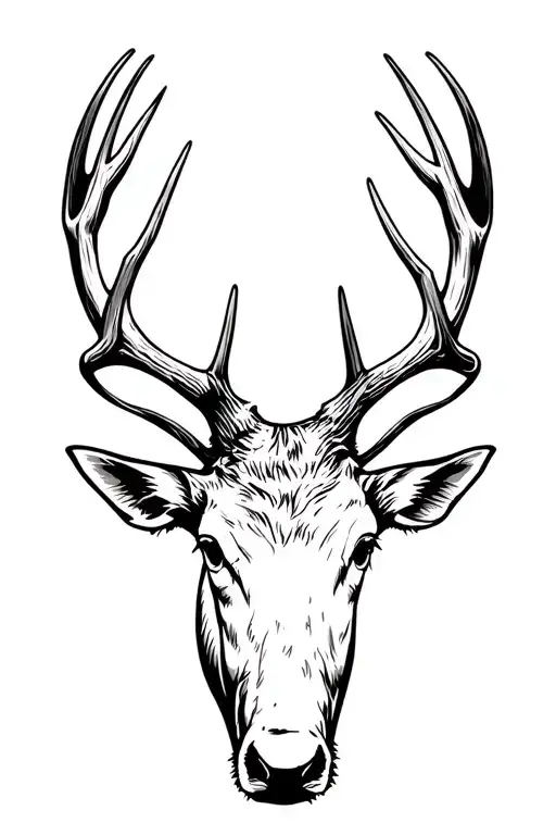 A Rocky Mountain Elk Horn 6 Point With Family Names On The Points