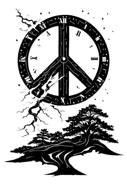 Peace And Lightining Storm And Time And Nature