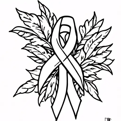 Rip Mom Breast Cancer Memorial Tattoo Design