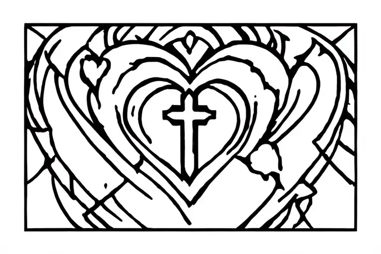 Heart And Cross