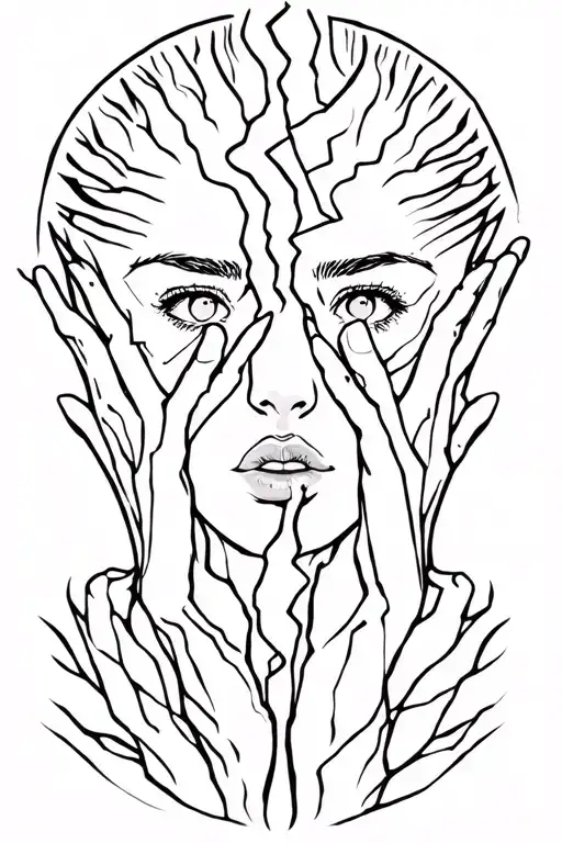 Broken Person Searching For Peace And Soul