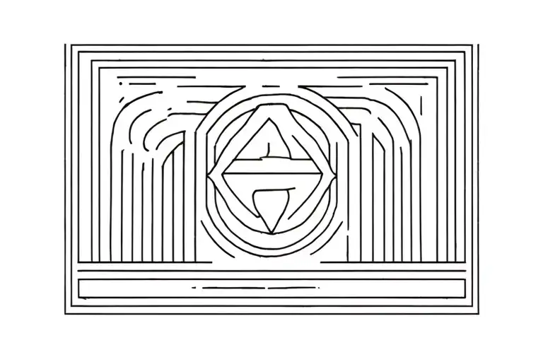 Radegast Line Rune In Simple Geometry