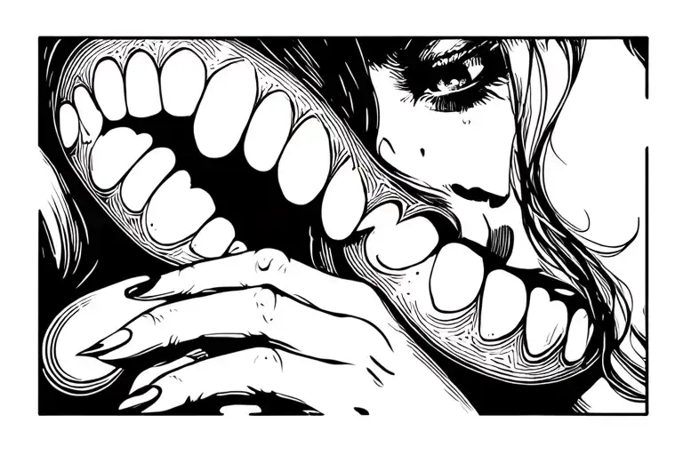 Seductive Tramp Stamp With Bite Mark