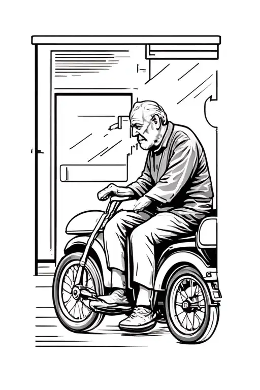 Elderly Care And Auto Riding