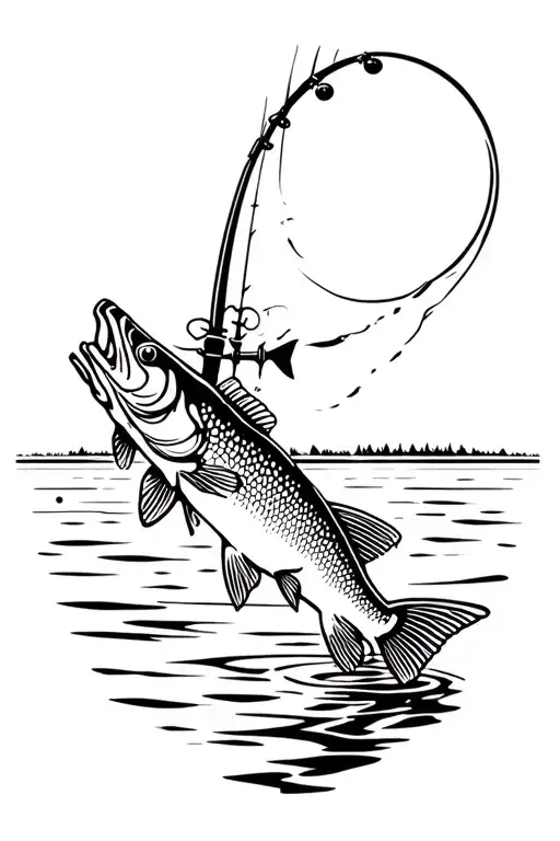 Walleye Fishing Scene