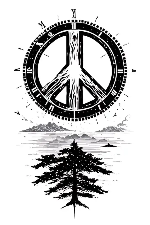 Peace And Lightining Storm And Time And Nature