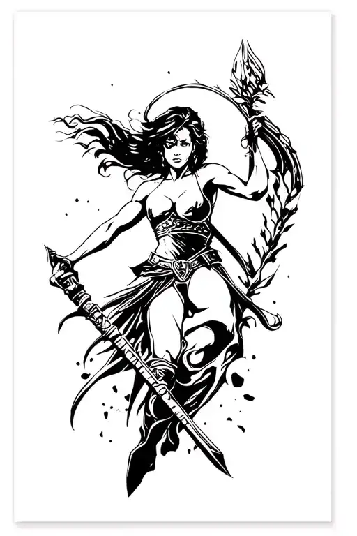 She Warrior Battling