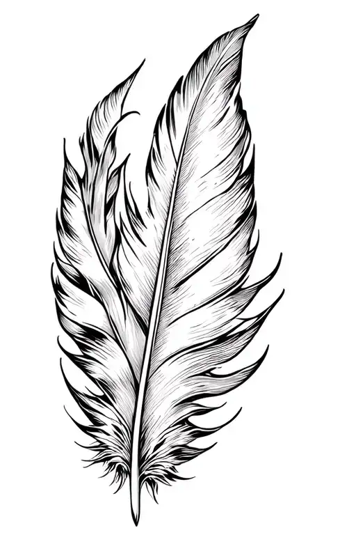 Feather Pen Writing Lyrics Intertwined
