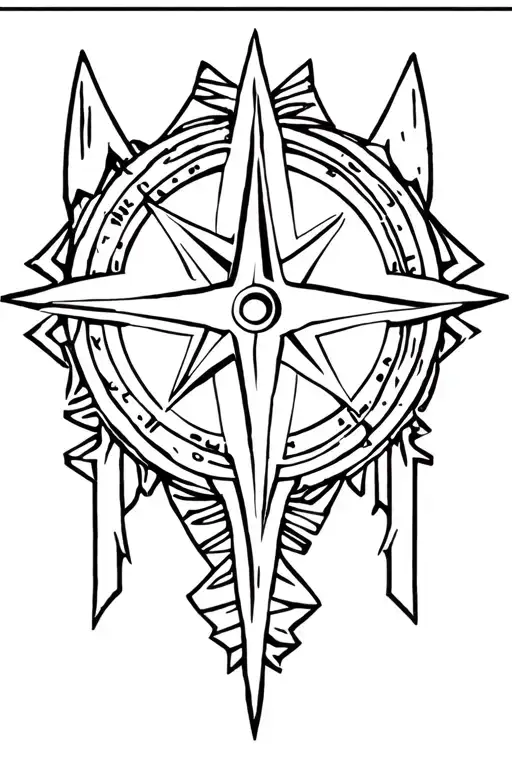 Compass Arrow Design
