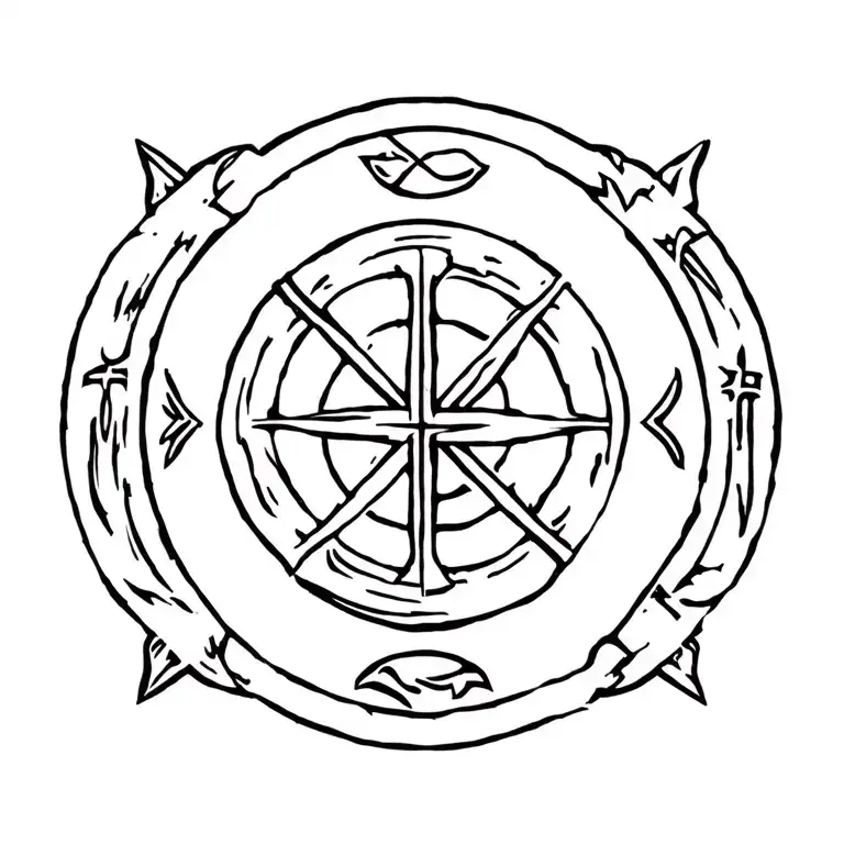 Viking Runes Engraved