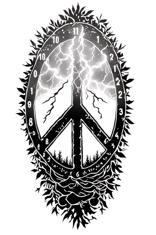 Peace And Lightining Storm And Time And Nature