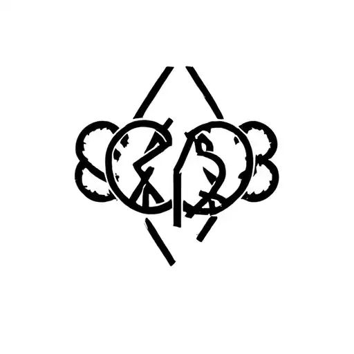 Peace Heart Anarchy Bitcoin Symbols Together