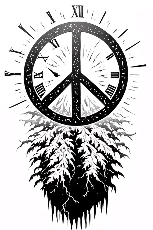 Peace And Lightining Storm And Time And Nature