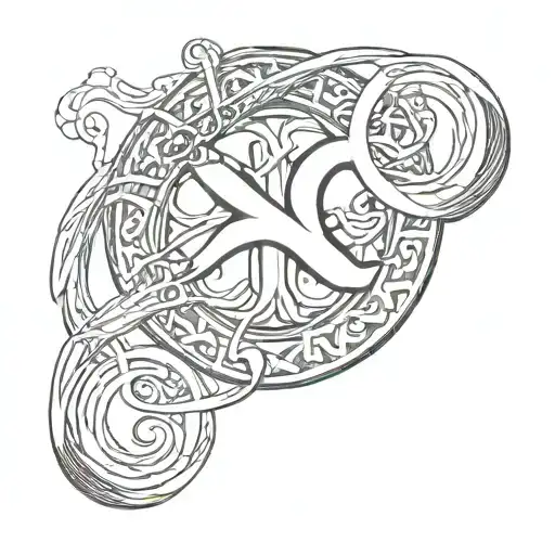 Alpha Omega And Infinity Symbol