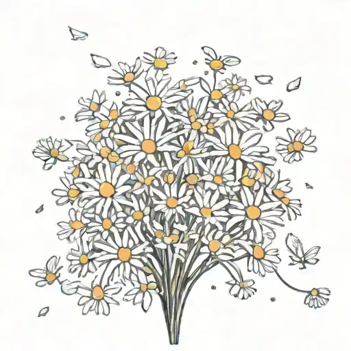 Daisies Falling From An Airplane