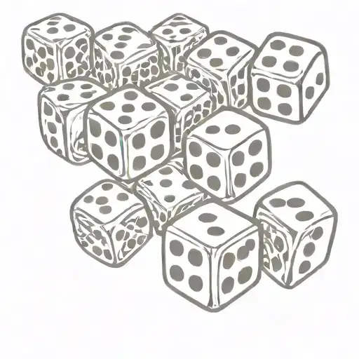 Dice Symbolizing The Gamble