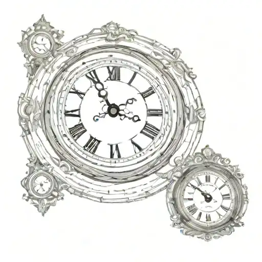 Clock With Roman Numerals Representing Important Dates