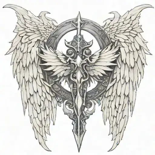 Dragon Angel Wings Holy Blade Orb