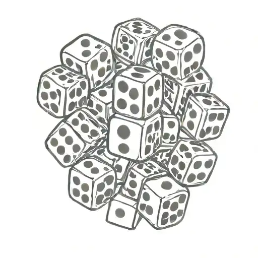 Dice Symbolizing The Gamble Symbols