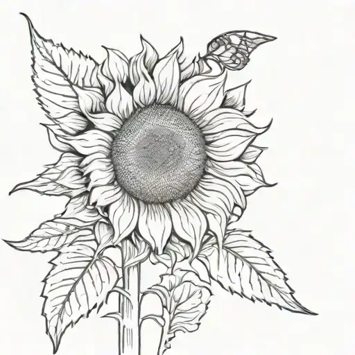 Sunflower Blooming