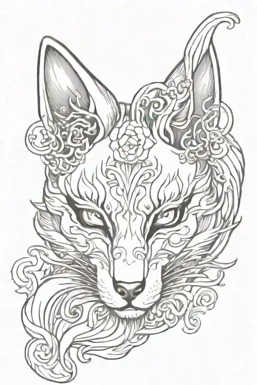 Beautiful Kitsune Mask