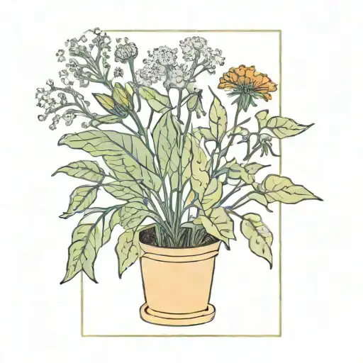 My Flaws Burn Through My Skin Tarot Card Plants