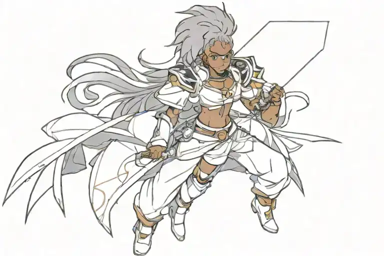 Black Anime Character