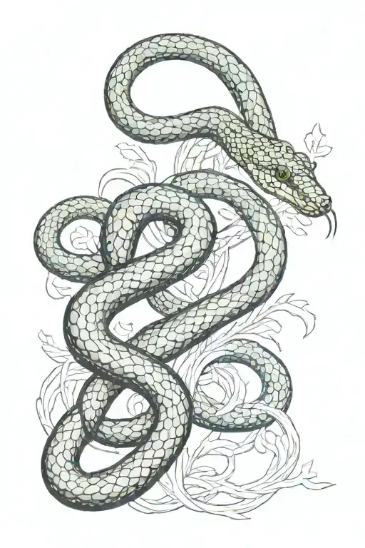 Black Megic W Vine Wrapping Snake