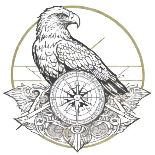 Half Compass Half Eagle Face