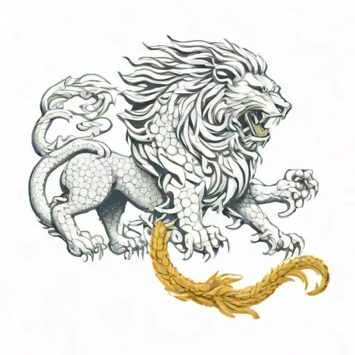 Lion And Dragon