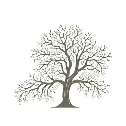 Cross With Tree Without Leaves