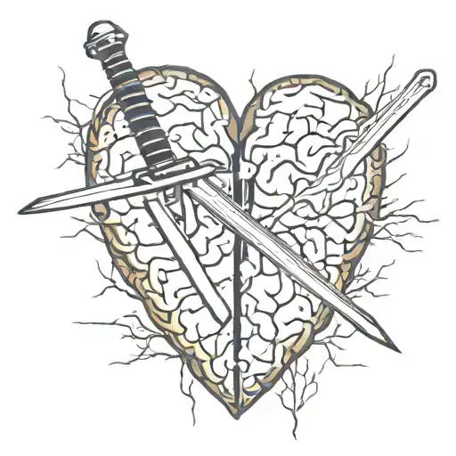 Electric Sword Cutting Between Heart And Brain Split