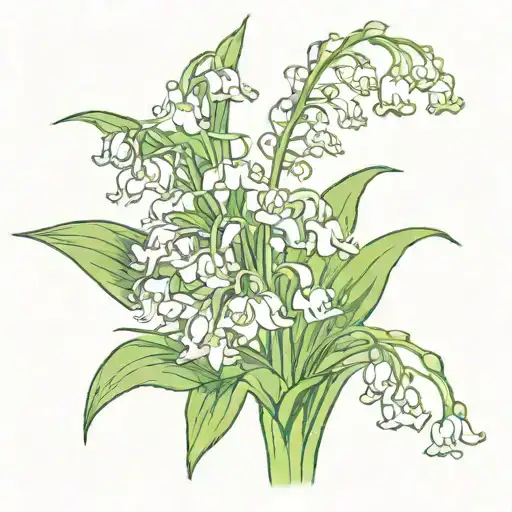 Combination Sun And Lilly Of The Valley Flower