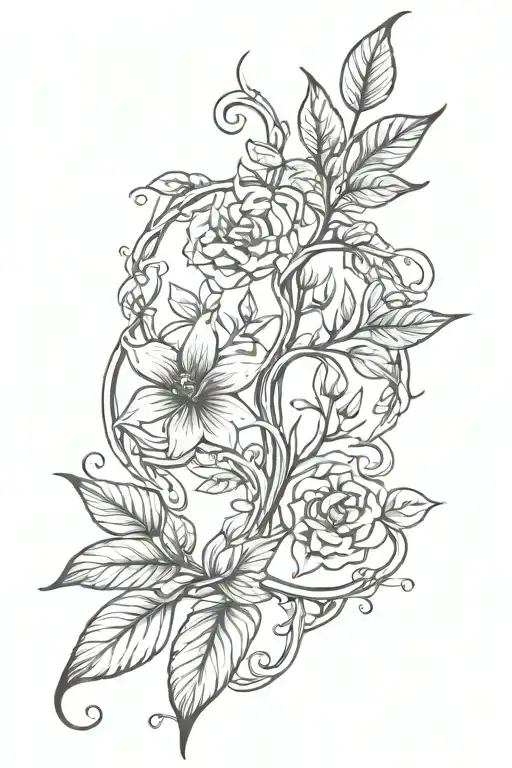 Plants Intertwined Symbolizing Strength Inspired