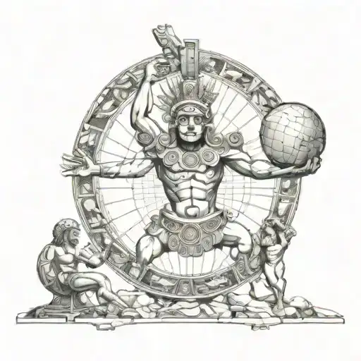 Aztec Atlas Holding The World