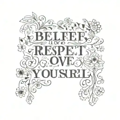 Belief Love Respect For Yourself