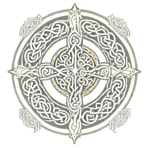A Celtic Inspired Design Incorporating Elements Of Stoicism And Christianity