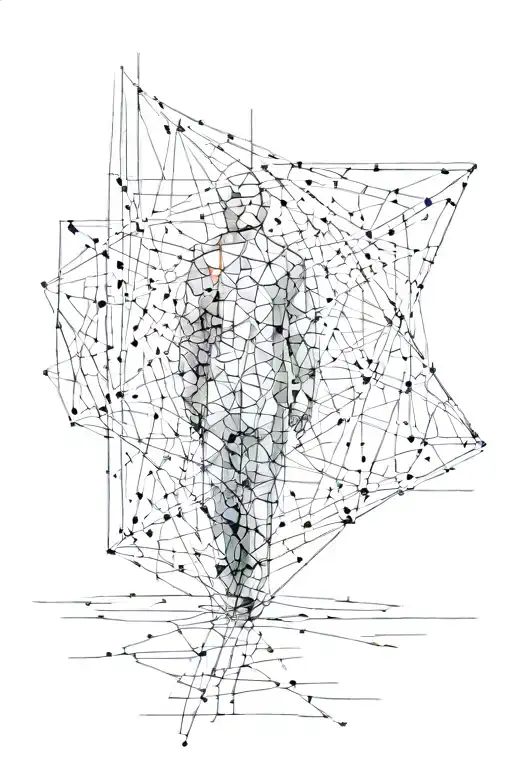 A Person Coming Home To Themselves - Abstract Image With Minimal Details