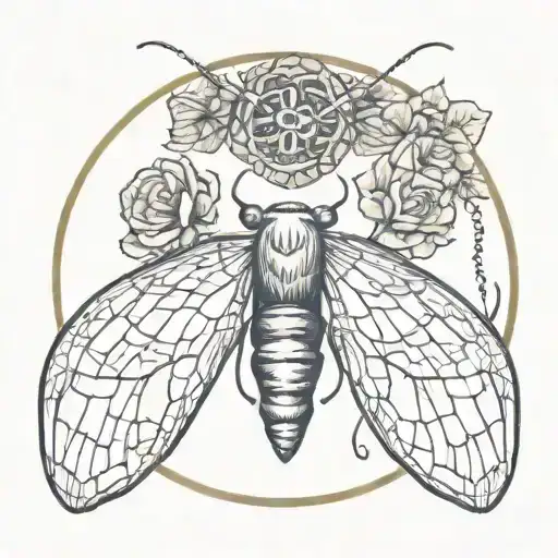 Death Moth In Circle