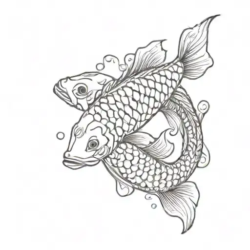 Koi Fish & Tribal Patterns