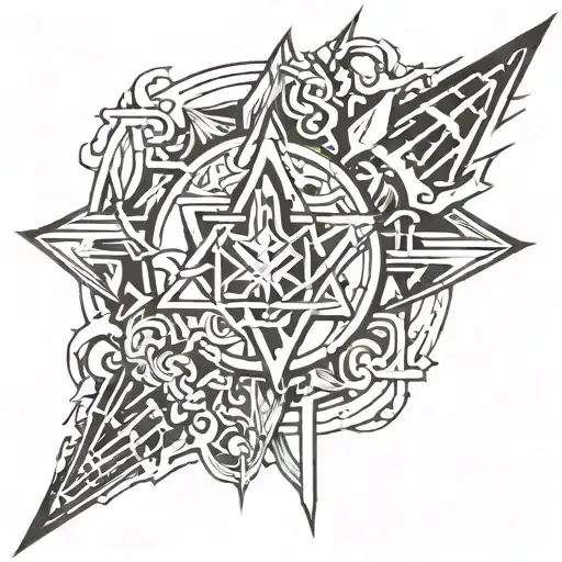 Cyber Sigilism Tattoo Sharp Edges Gothic Inspired