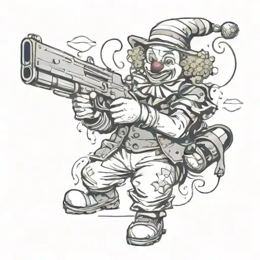 A Clown With A Gun
