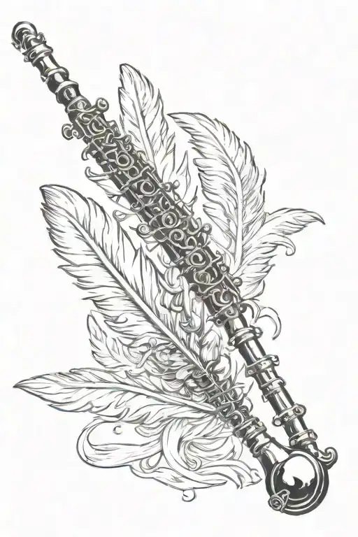 Clarinet And Feather Sword