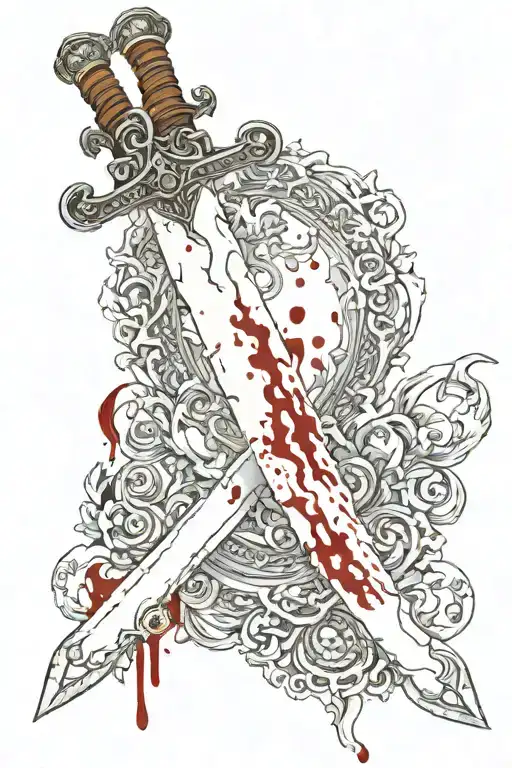 Gats Sword With Blood