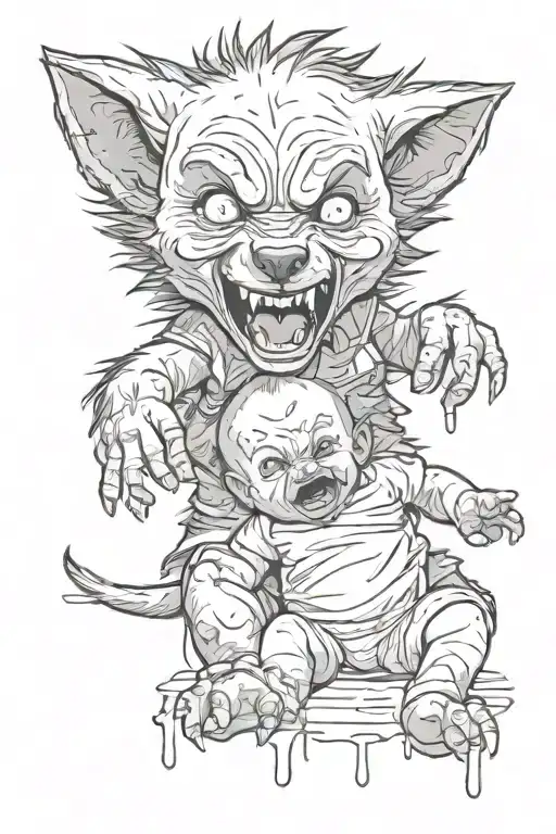 Werewolf Tears Baby Apart