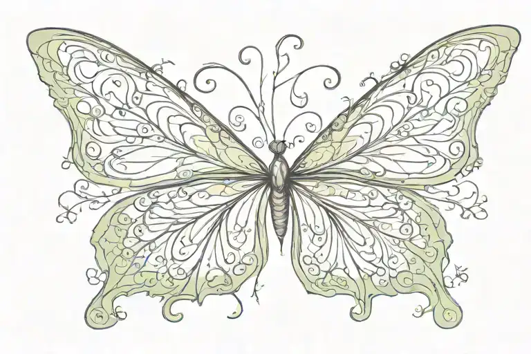 Fairy Wings Spread Wide Open