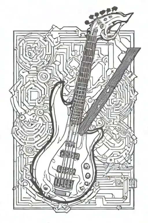 Cyber Sigilism Bass Guitar