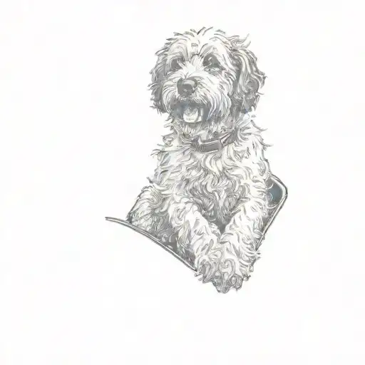 A Dog Sitting In The Back Seat Of A Car