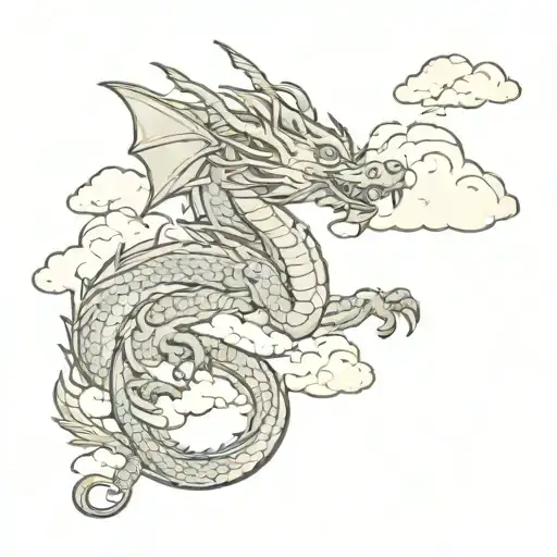 Dragon And Clouds